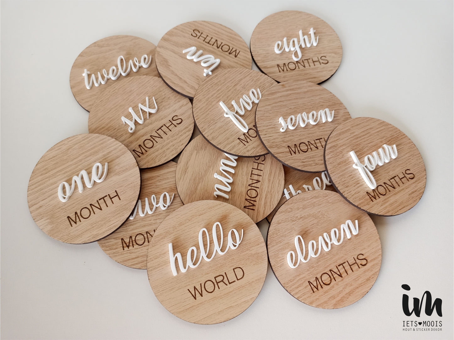 Monthly Milestone - Raised Acrylic Letters