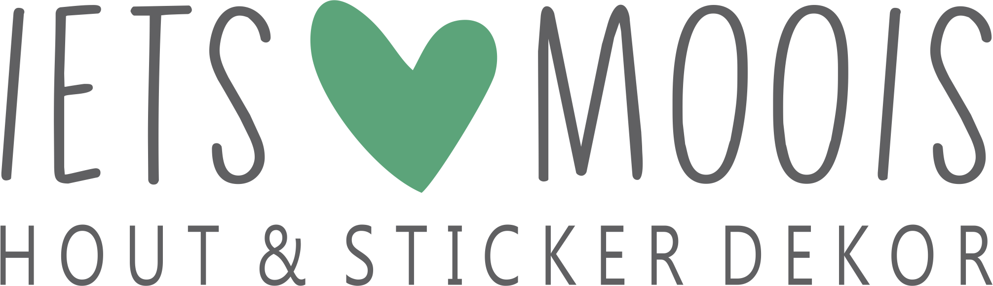 Iets Moois - Hout & Sticker Dekor