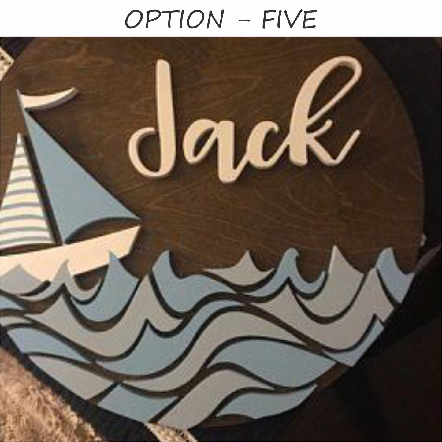 WAVE - WOODEN SIGN