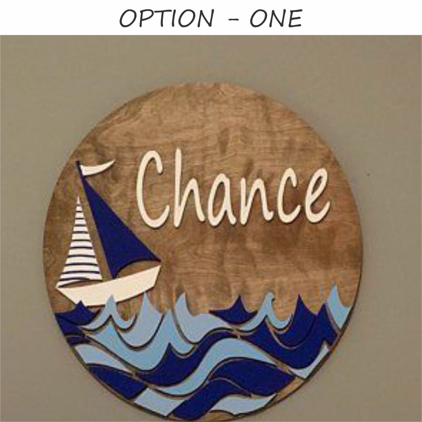 WAVE - WOODEN SIGN