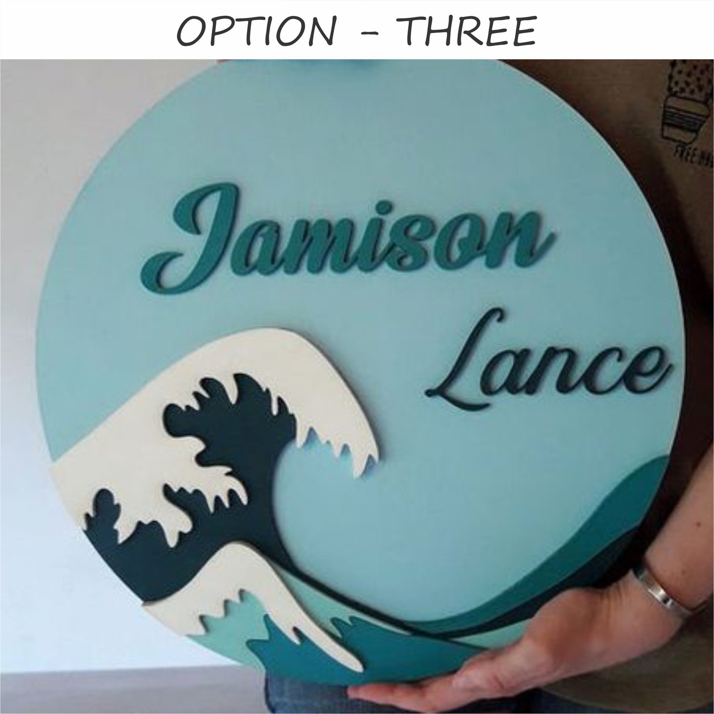 WAVE - WOODEN SIGN