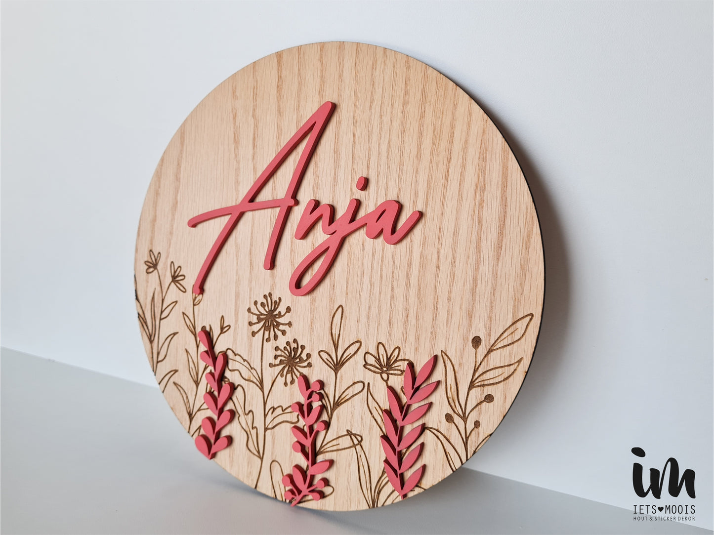 Engraved Plaque - Flowers